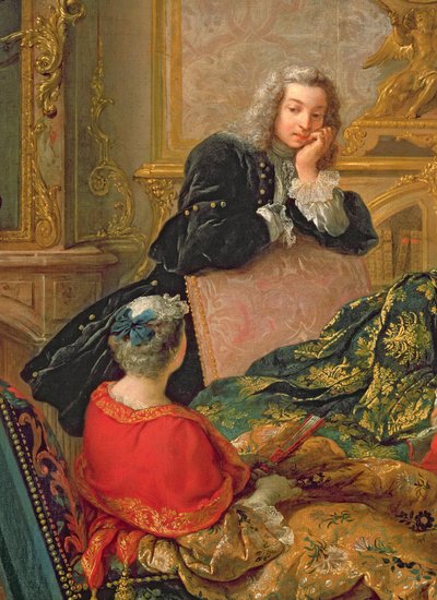 The Reading from Moliere (detail) by Jean François de Troy